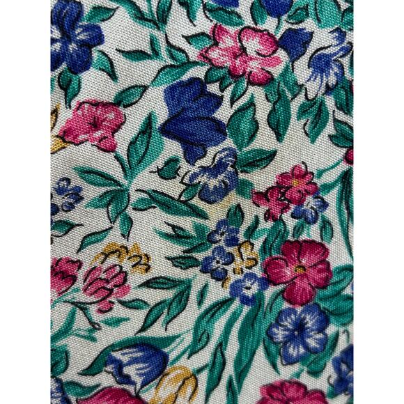 VTG Fundamental Things Ditsy Floral Culotte Pant 10 Cropped Pockets Cottage Boho - Picture 9 of 9